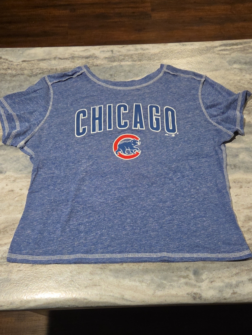 Majestic Blue Chicago Cubs Short Sleeve Kids Tee